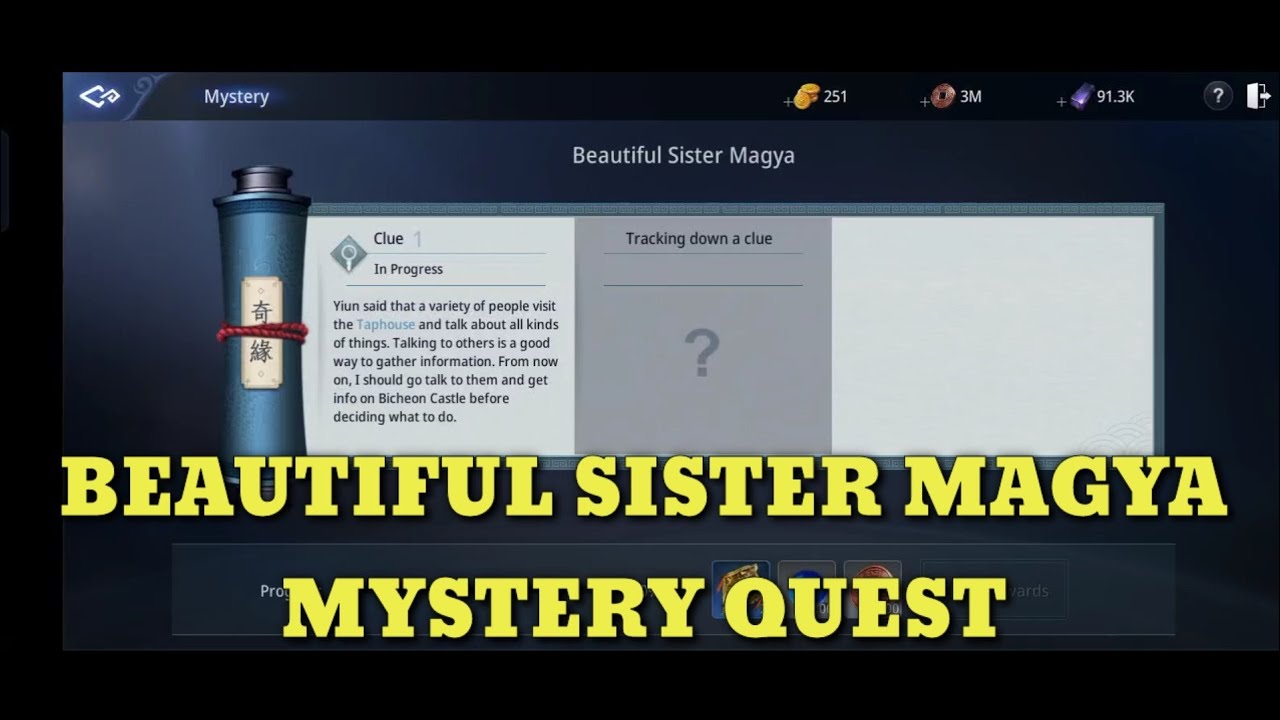 Nefariox Horn MIR4 MYSTERY QUEST Beautiful Sister Magya