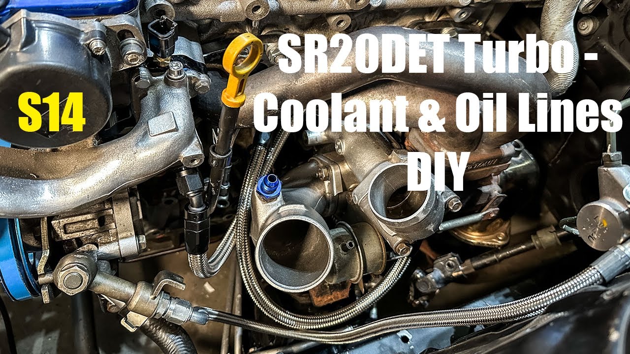 S14 Drift Build - SR20DET - Make Your Own Coolant and Oil Lines - Stock Turbo
