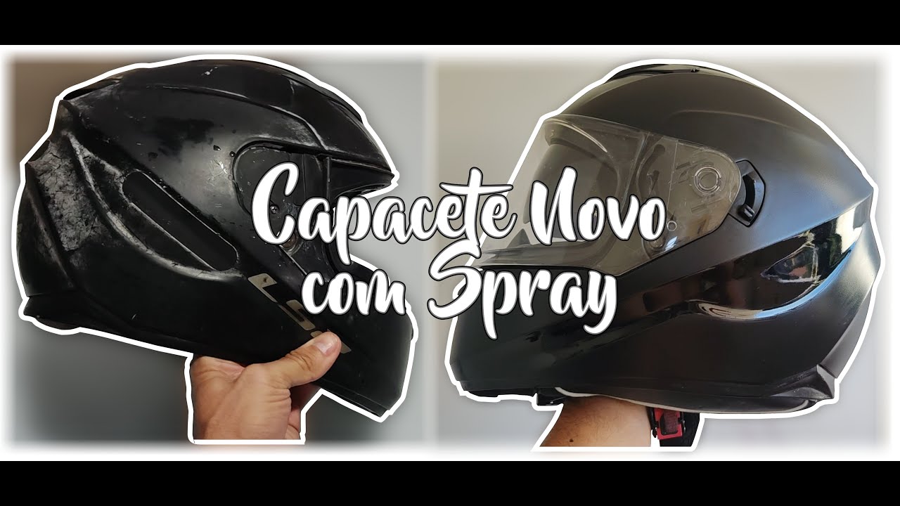 Reformando Capacete LS2 com Tinta Spray - O Que NÃO Fazer