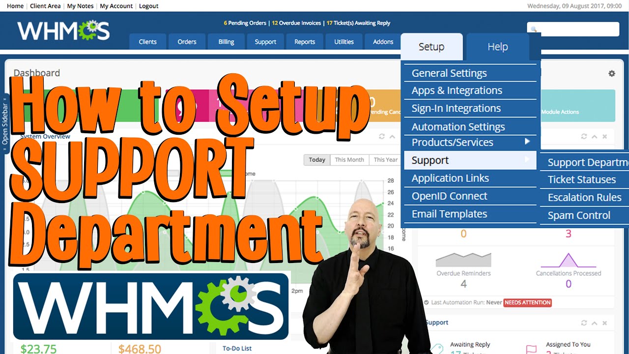 How to setup and configure support department in WHMCS?[STEP BY STEP]☑️