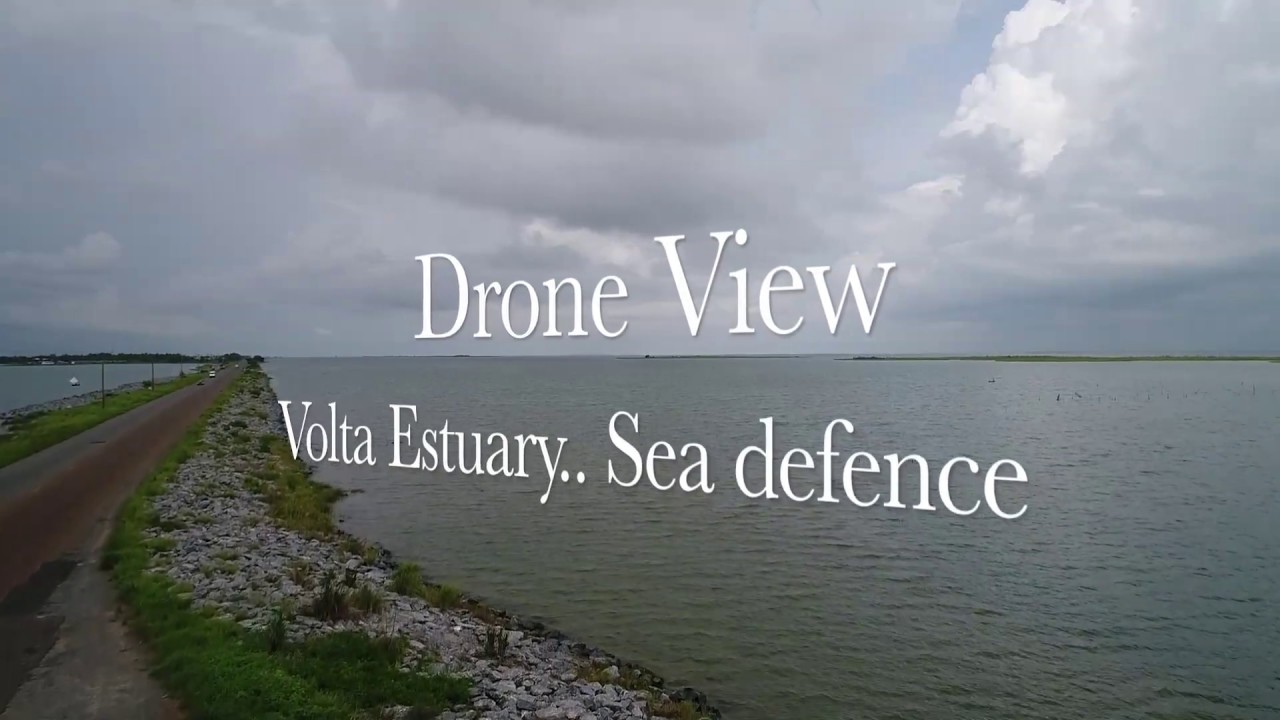 Drone View - Keta lagoon ( Sea Defense )