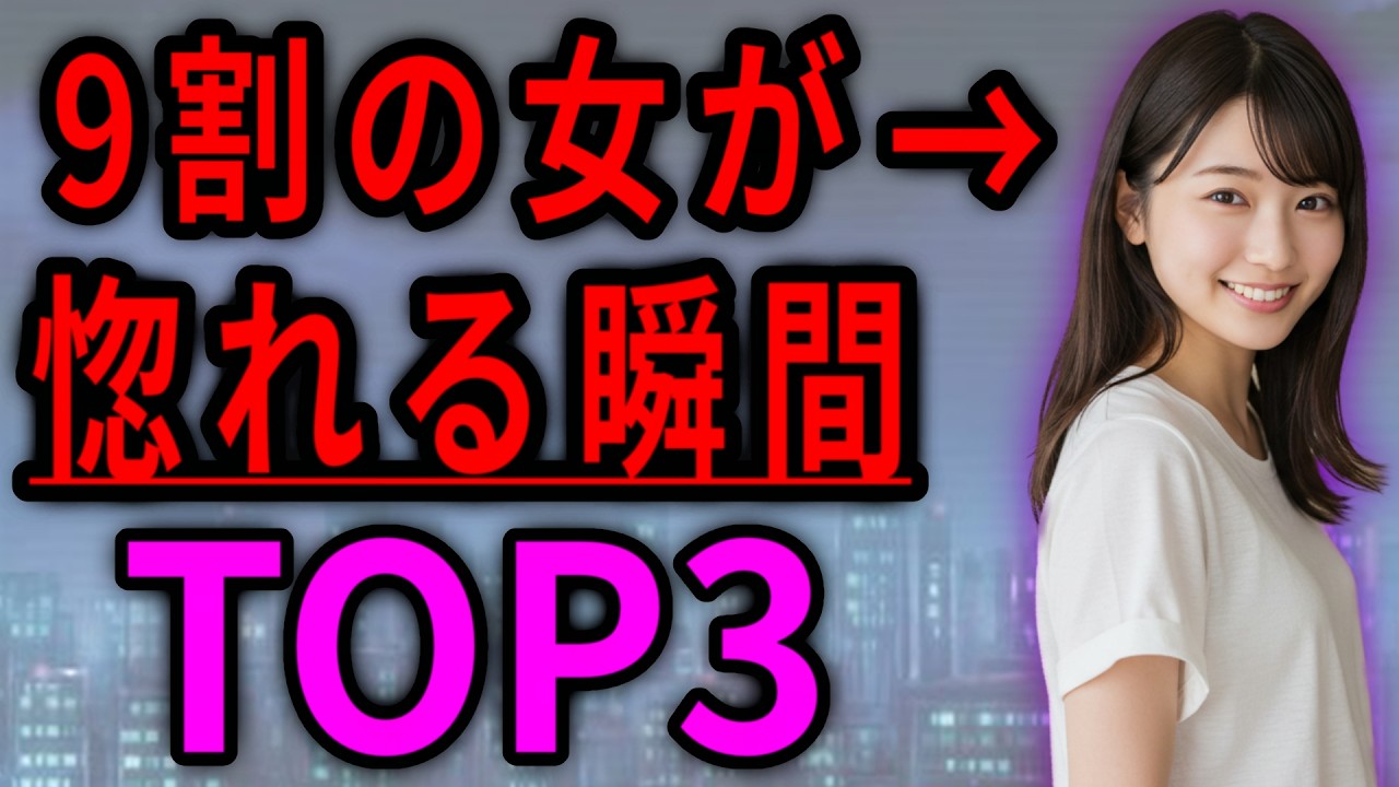 【悪用厳禁】女性が男性に惚れる瞬間TOP3