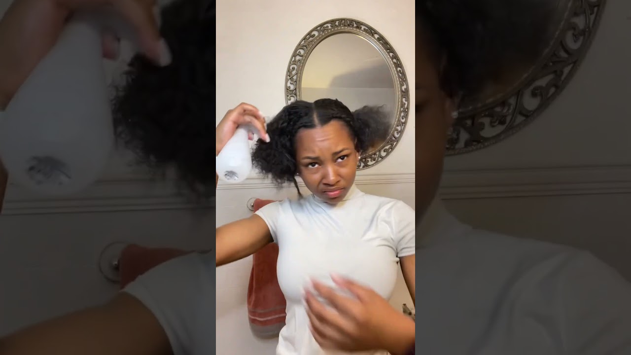 2 low puffs #viral #trending #youtubeshorts #naturalhair #hairstyle #hair #roadto1k