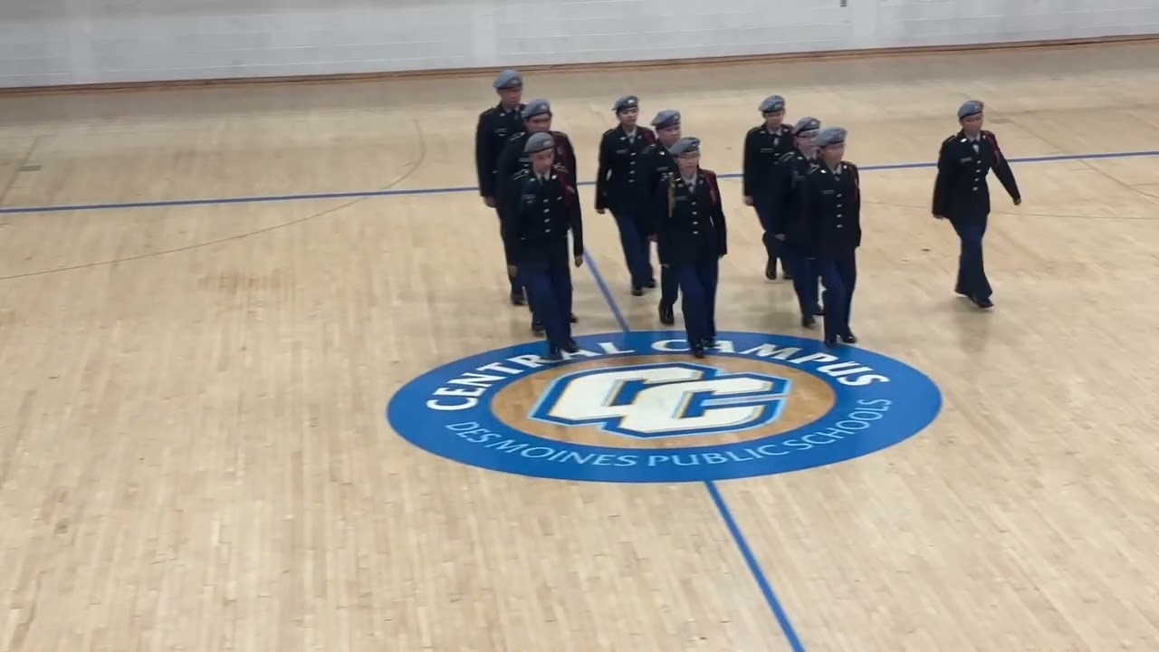 Benson JROTC JV Unarmed Regulation Drill Team.  Des Moines Drill Meet.  2025-2026. 