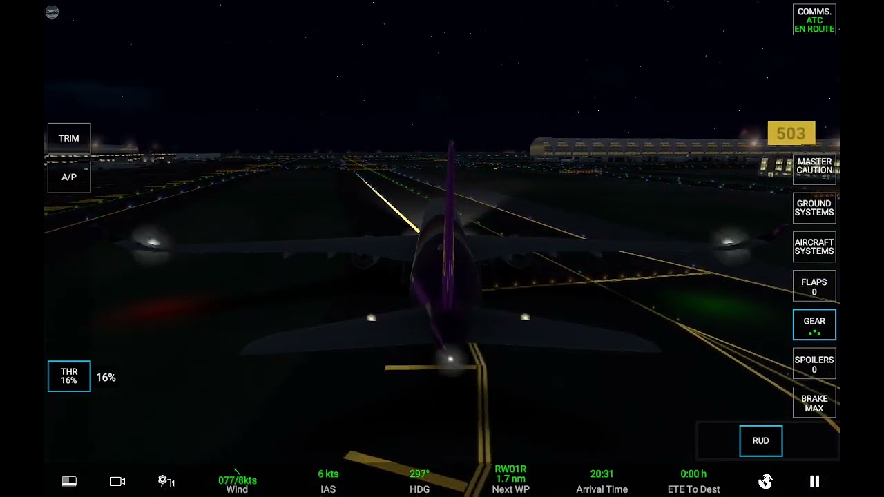 AR Flight Simulator BKK LAX