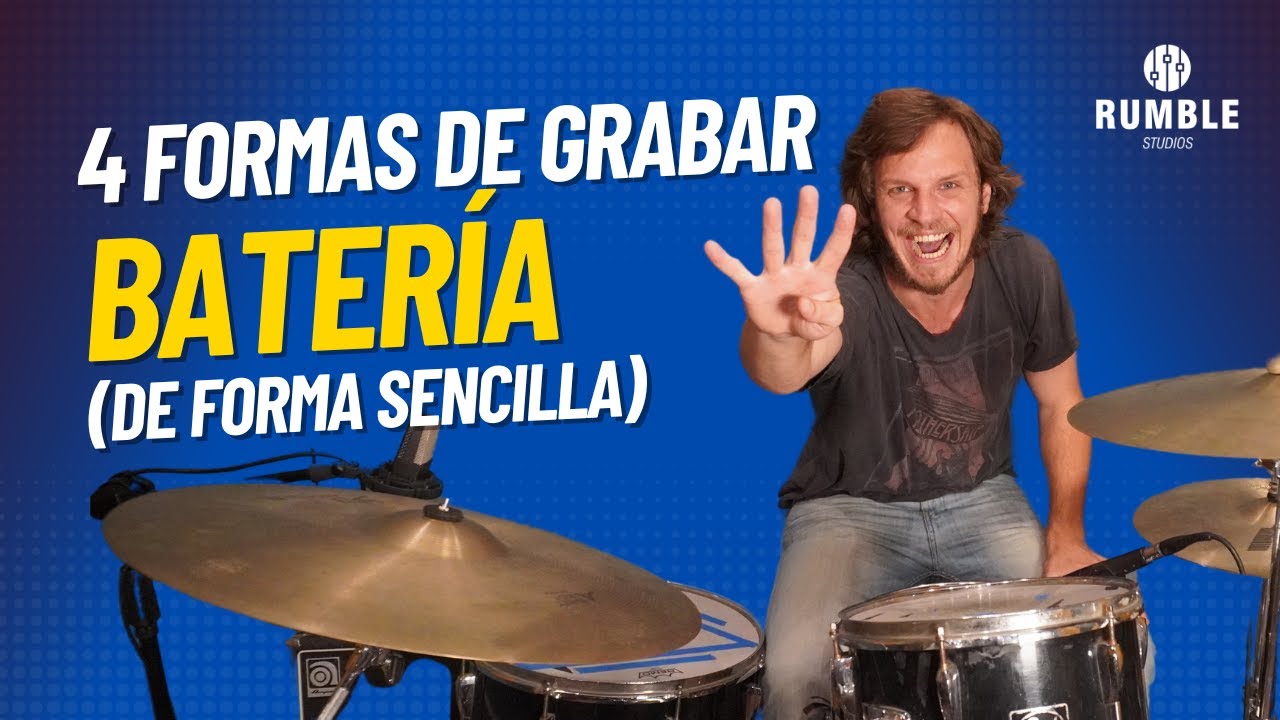 Como Grabar una Bateria con 1, 2 y 3 Micrófonos | Sencillo!