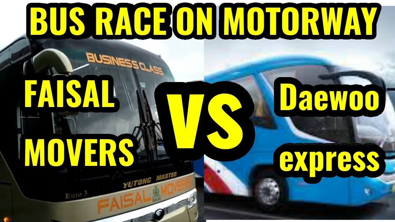 High Speed Bus Race With Daewoo Express on M2 Motorway 🔥🔥🔥| Faisal movers VS Daewoo Express