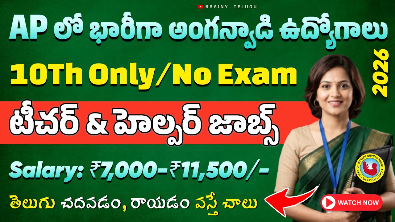 AP Anganwadi Jobs 2026 Full Details 171 Posts Eligibility Salary Apply Process