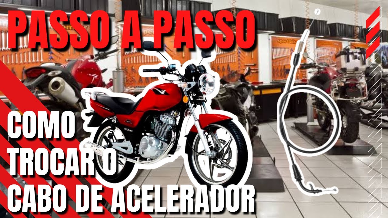 Como trocar o cabo do acelerador da yes 125 ate 2008?passo a passo | #suzuki #tutorial
