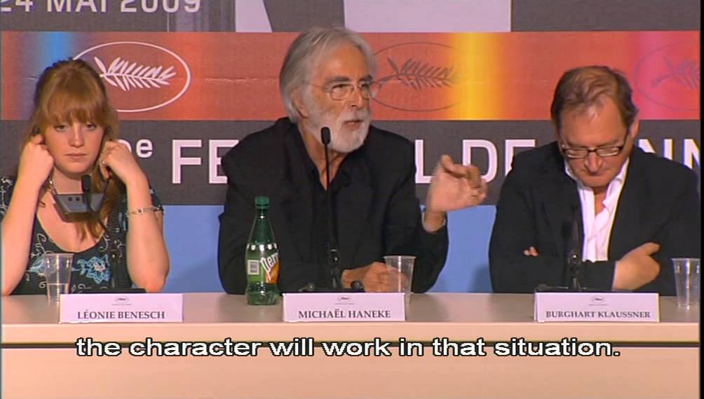 The White Ribbon (2009) Michael Haneke interview at Cannes