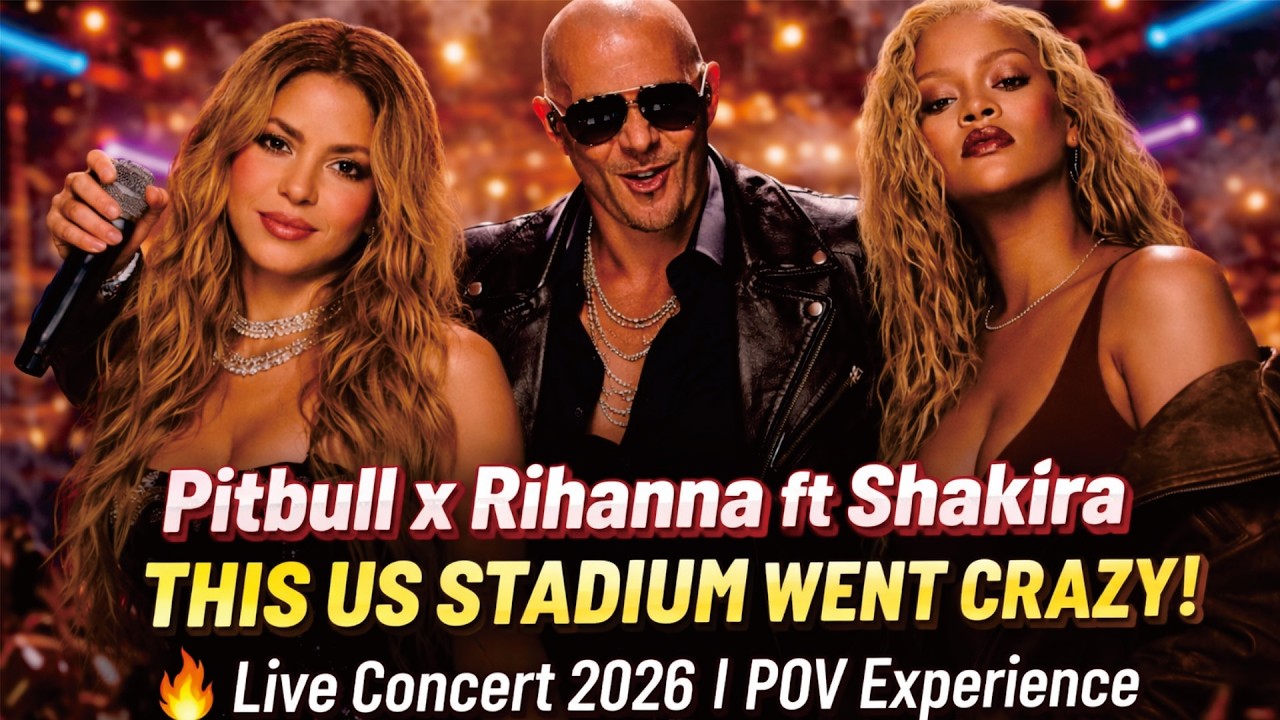 Pitbull x Rihanna ft Shakira – THIS Stadium Went CRAZY! 🔥 Live Concert 2026