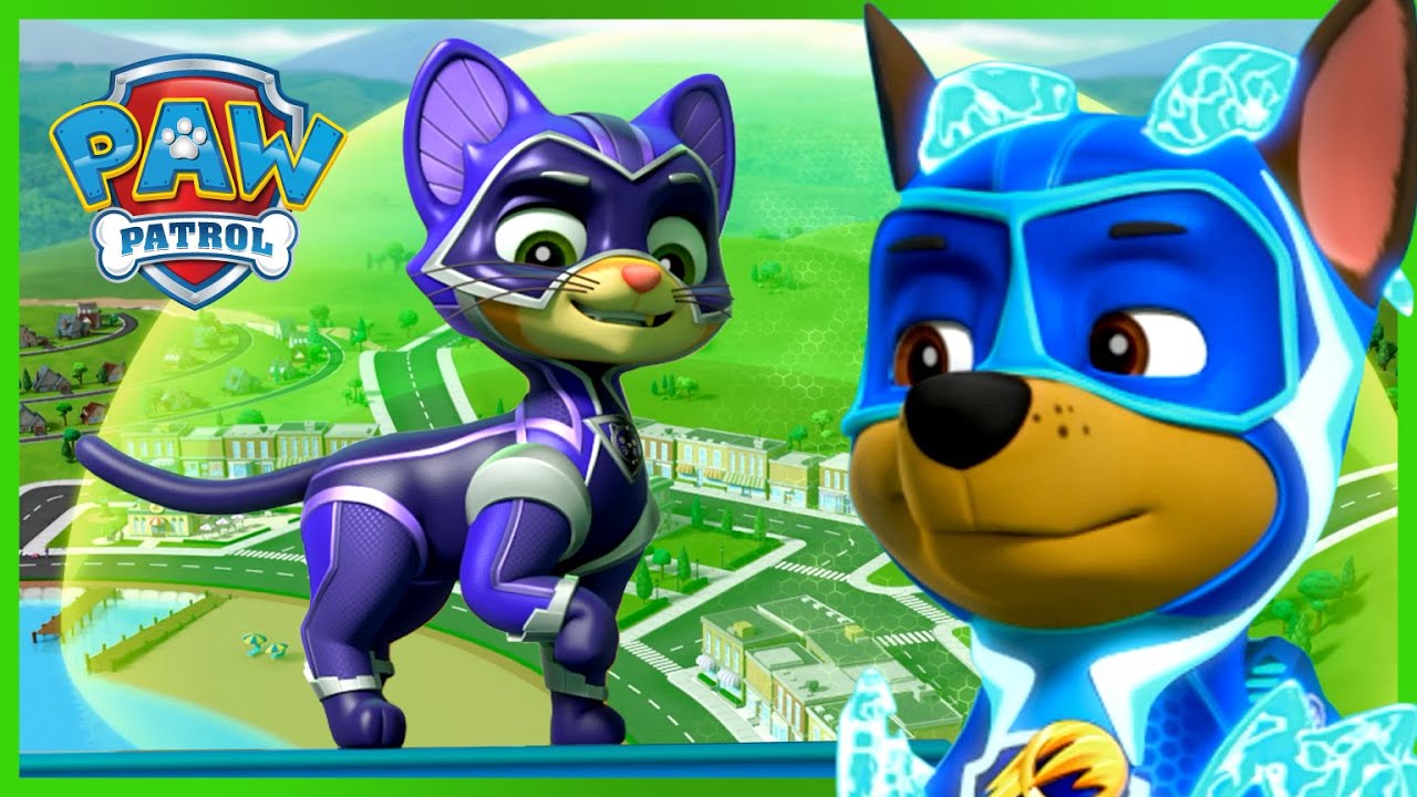 威力狗电光出击：对决模仿猫和巨大的圆顶！- PAW Patrol 汪汪队立大功 - 儿童卡通