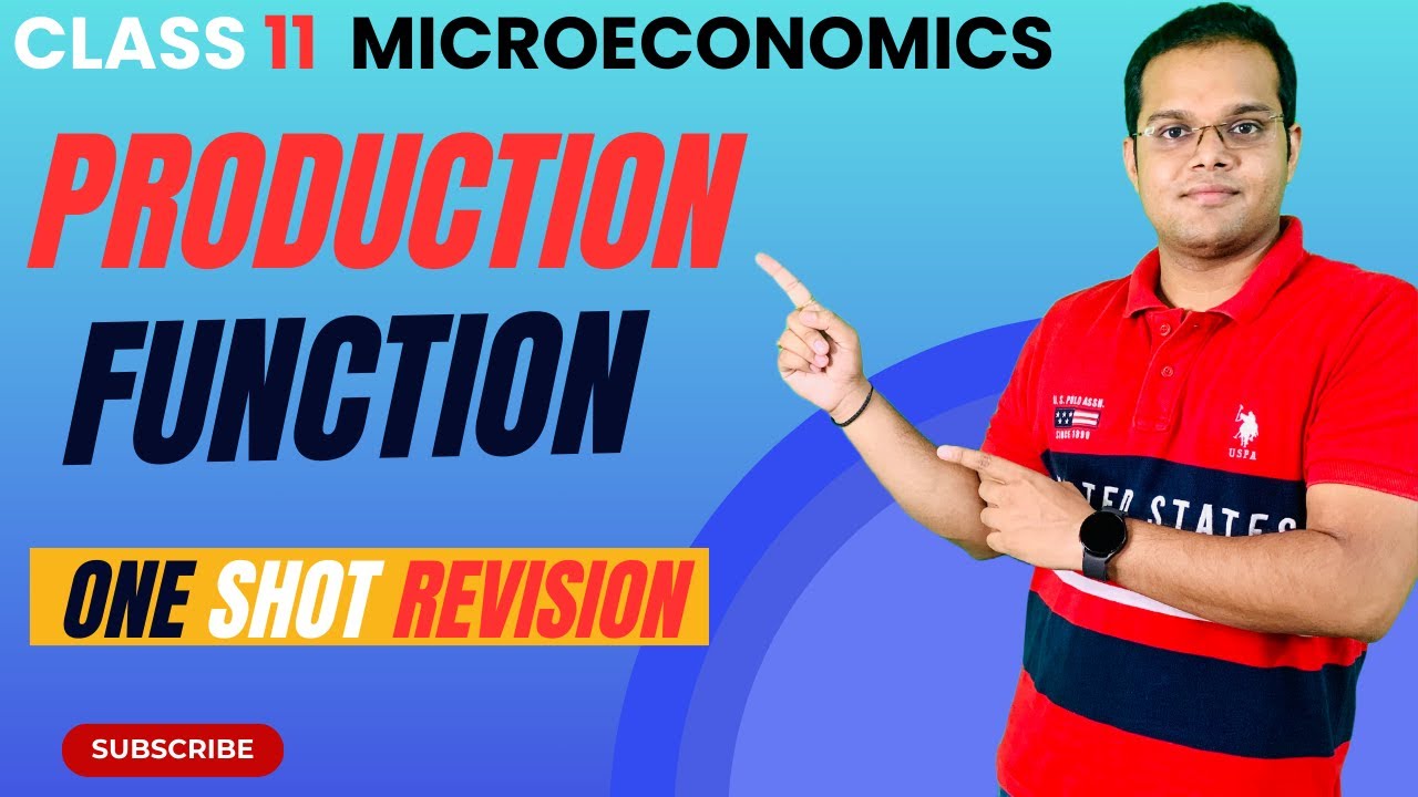 Production Function | Class 11 | Micro economics | One Shot Revision
