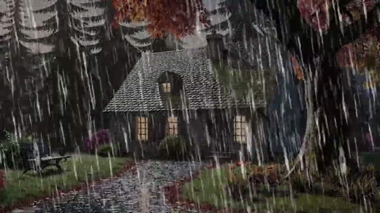 Rain Sounds for Sleeping – Heavy Rain & Thunder to Relax the Mind
