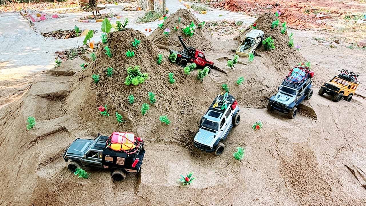 RC Off Road Crawler Extreme Mountain to Mountain With Obstacle Simulation Test  🏔️🚙