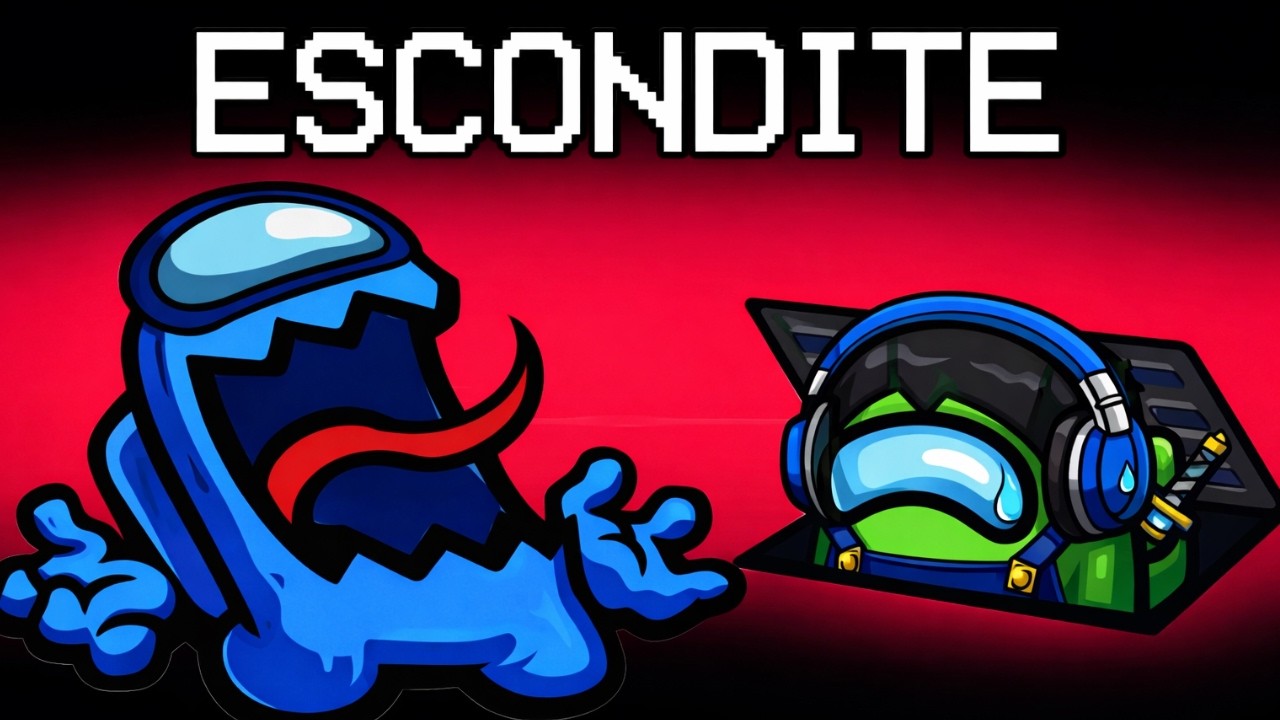 JUGANDO A LAS ESCONDIDAS EN AMONG US!​😱​🔴​