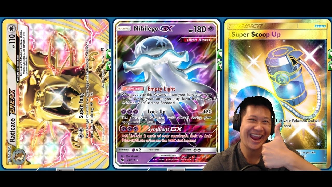 1 Hit Raticate NIHILEGO GX Deck, 8 Prize Lock, Super Fang KO Combo