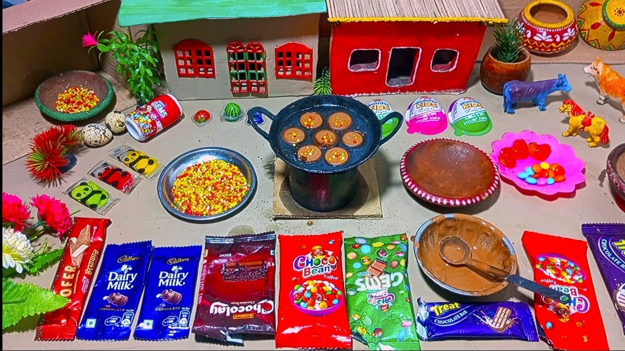 Miniature Dairymilk chocolate cake 🍫🍫 | Chocolate Cake | Minicake | Miniatures Cooking | Pancake |