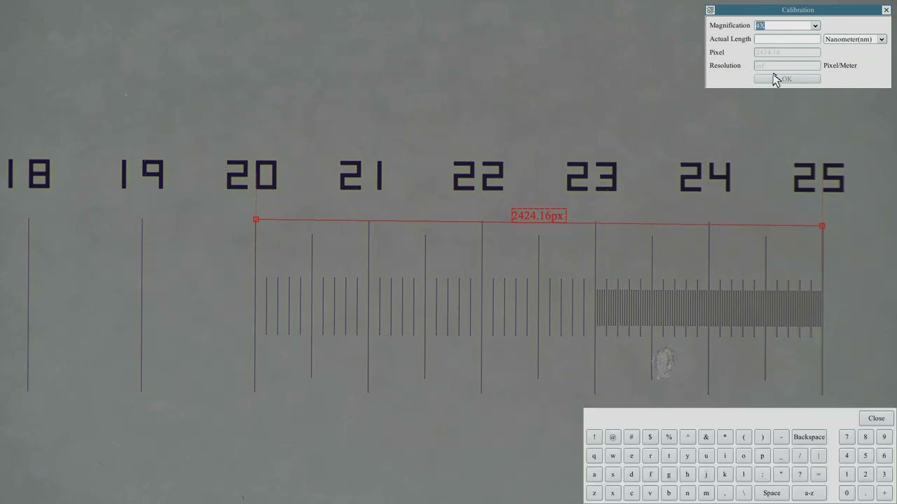 How to calibrate and measure with the HD-4K camera?
