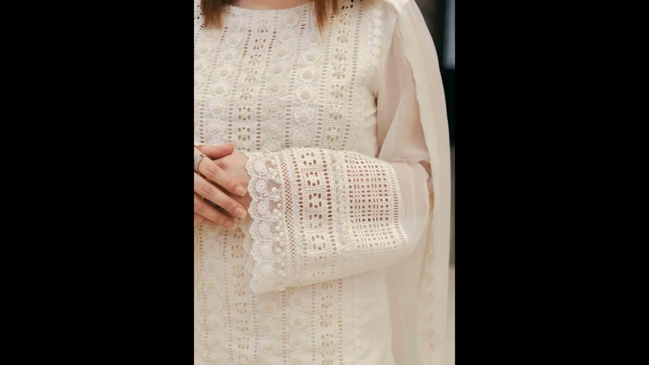 Beautiful white dress designs #fashion #dress#beautiful#white #whitedress #dressdesigns #eid #new