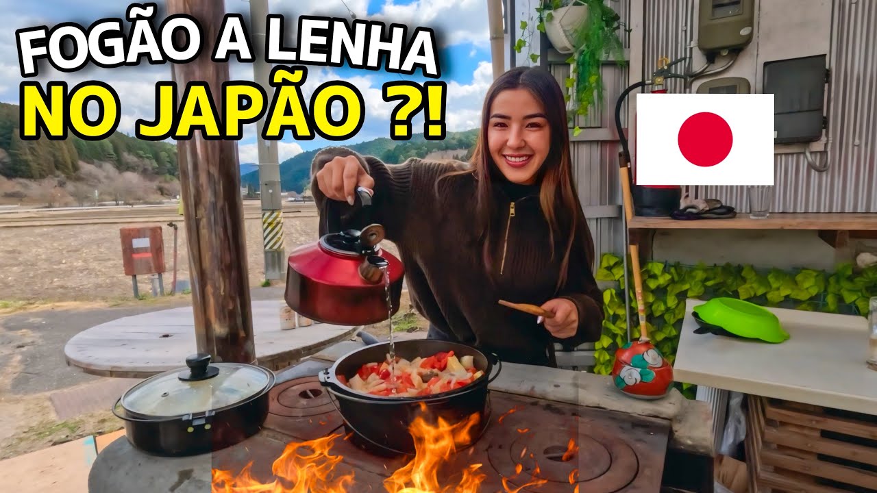 Cozinhando no Fogão a Lenha no Japão 🇯🇵