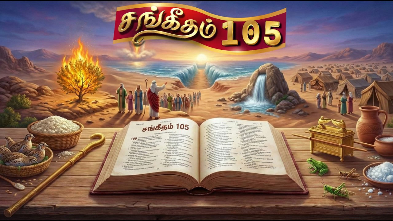 சங்கீதம் 105 அதிகாரம் Lyrics Video | Praise tv | Sangeetham 105 Music
