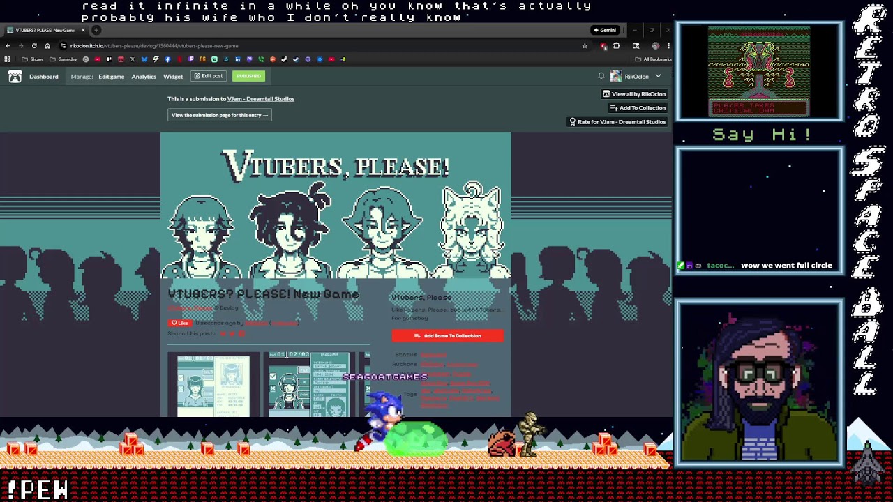 Helldivers II w/ @Indiana_Crohns_ and friends | Then Game Dev for VJam in GB Studio!