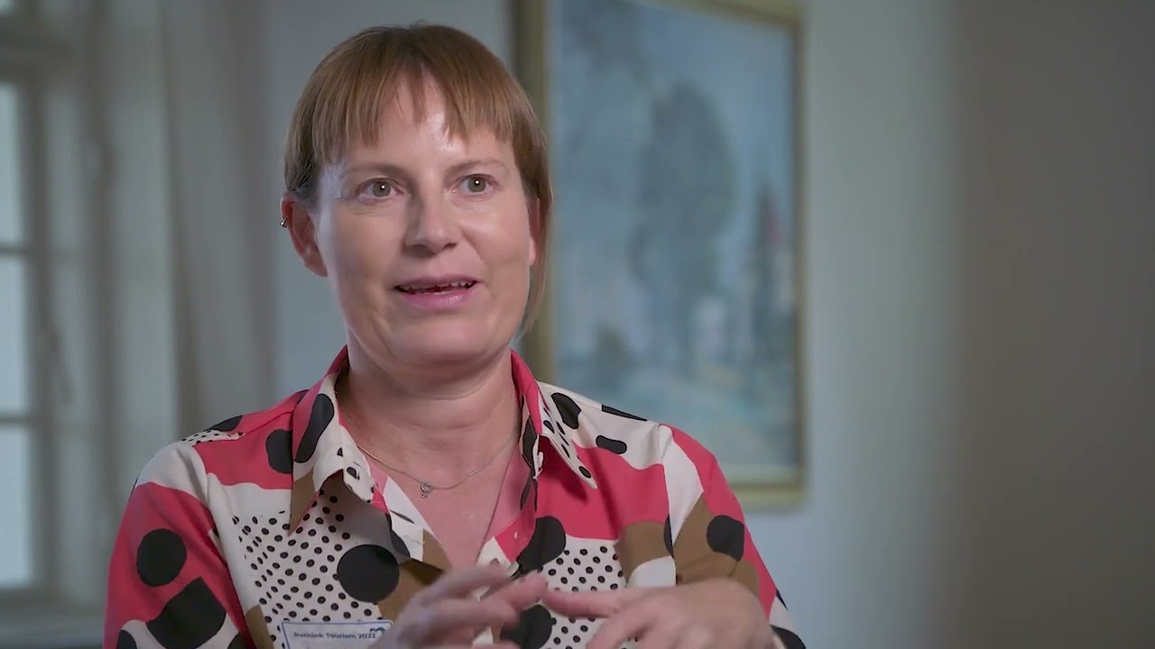 Tanja Hall fra Fremtidsfabrik p&aring; Destination Fyns &aring;rskonference Rethink Tourism 2022