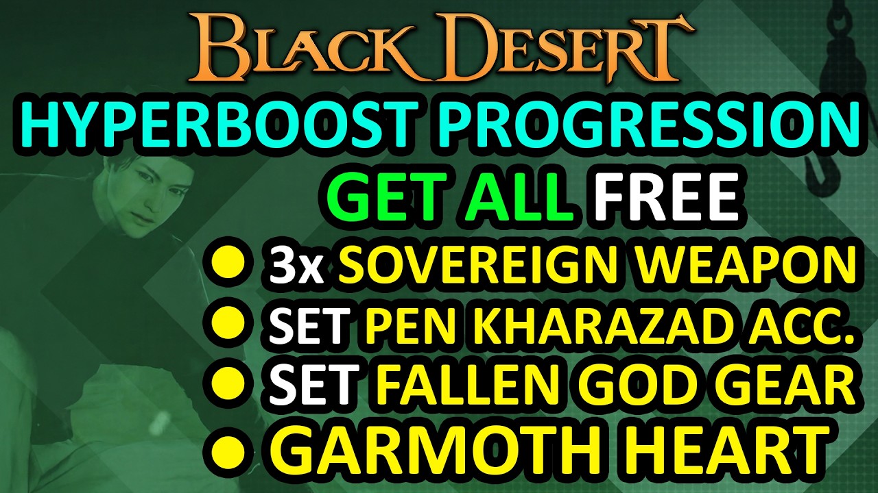 FREE 3x SOVEREIGN WEAPON & FULL SET ENDGAME GEAR HYPERBOOST PROGRESSION UPDATE (BLACK DESERT ONLINE)
