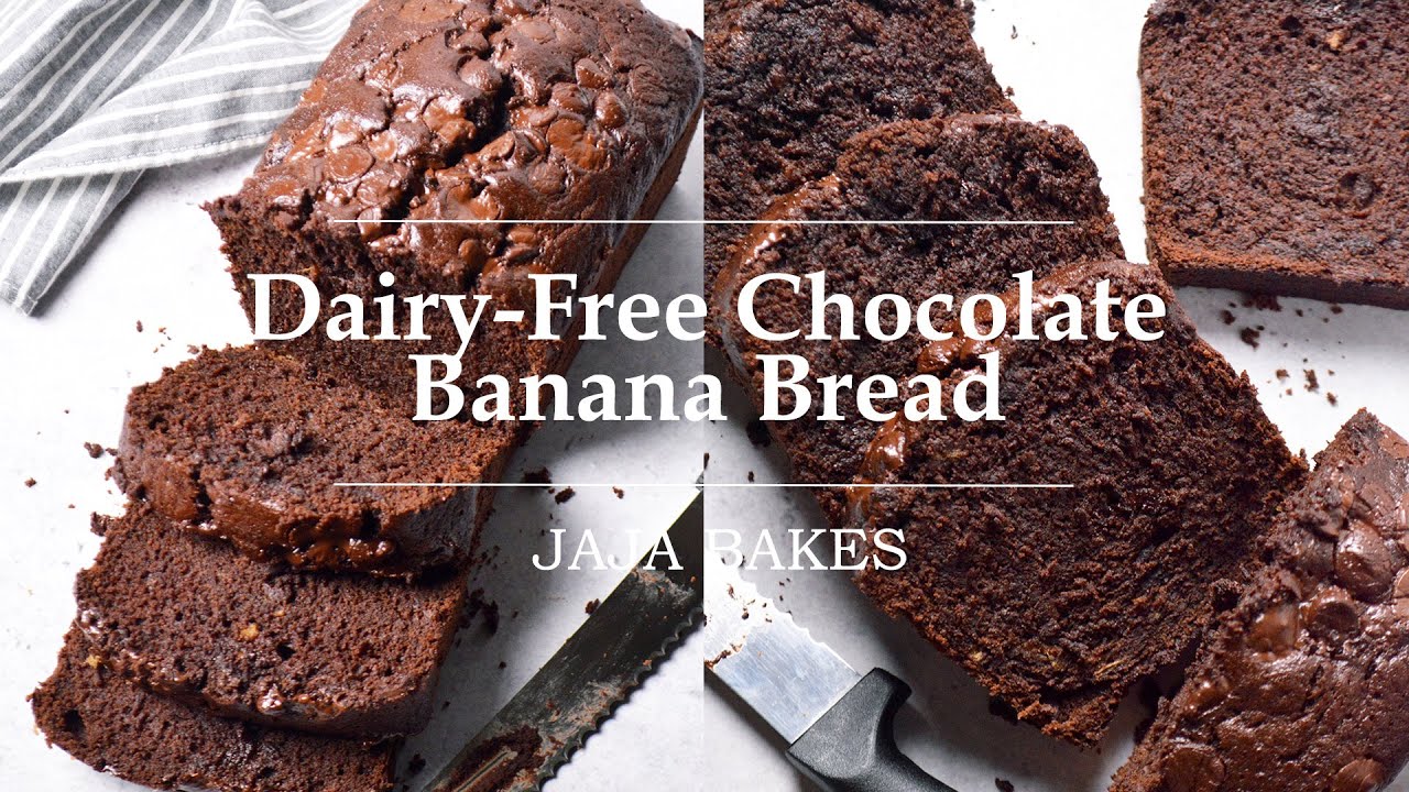 Dairy Free Chocolate Banana Bread | Super Fluffy, Moist, and Chocolatey | Jaja Bakes