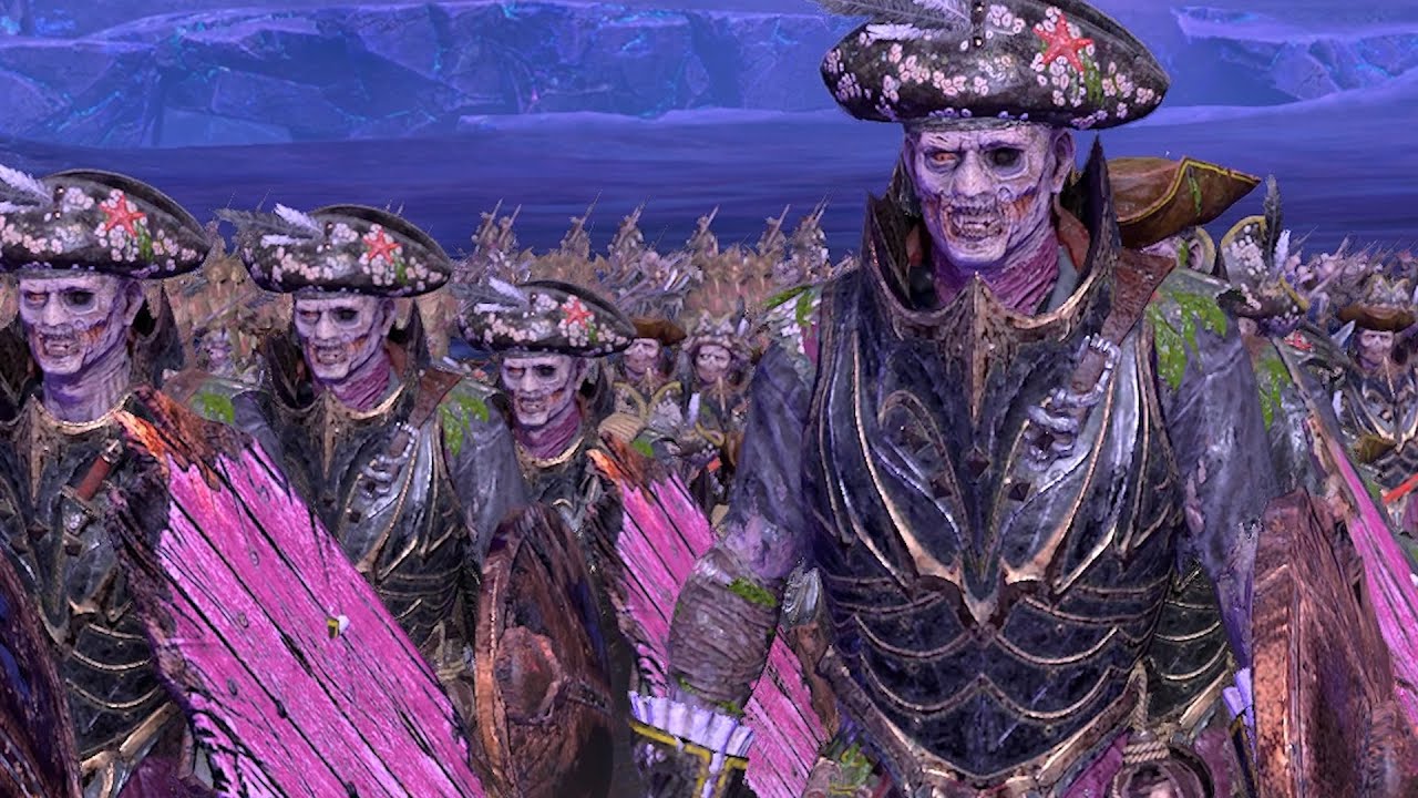 Rise of the Brinewight- Vampire Coast vs Cathay warhammer 3 cinematic battle