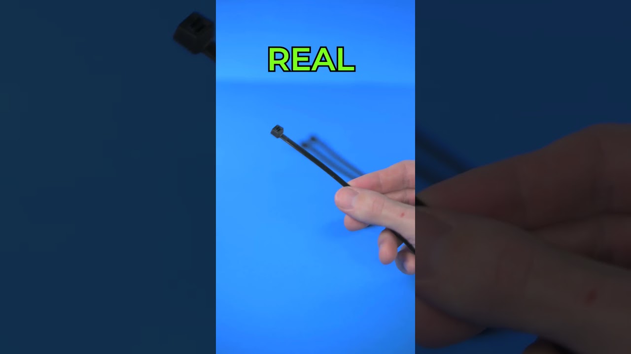 3D printed Zip Tie vs Real