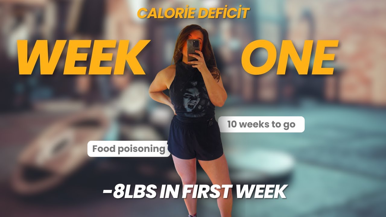 First Week in a Calorie Deficit: Food Poisoning, 8lb Weight Loss & What Was Actually Water Weight