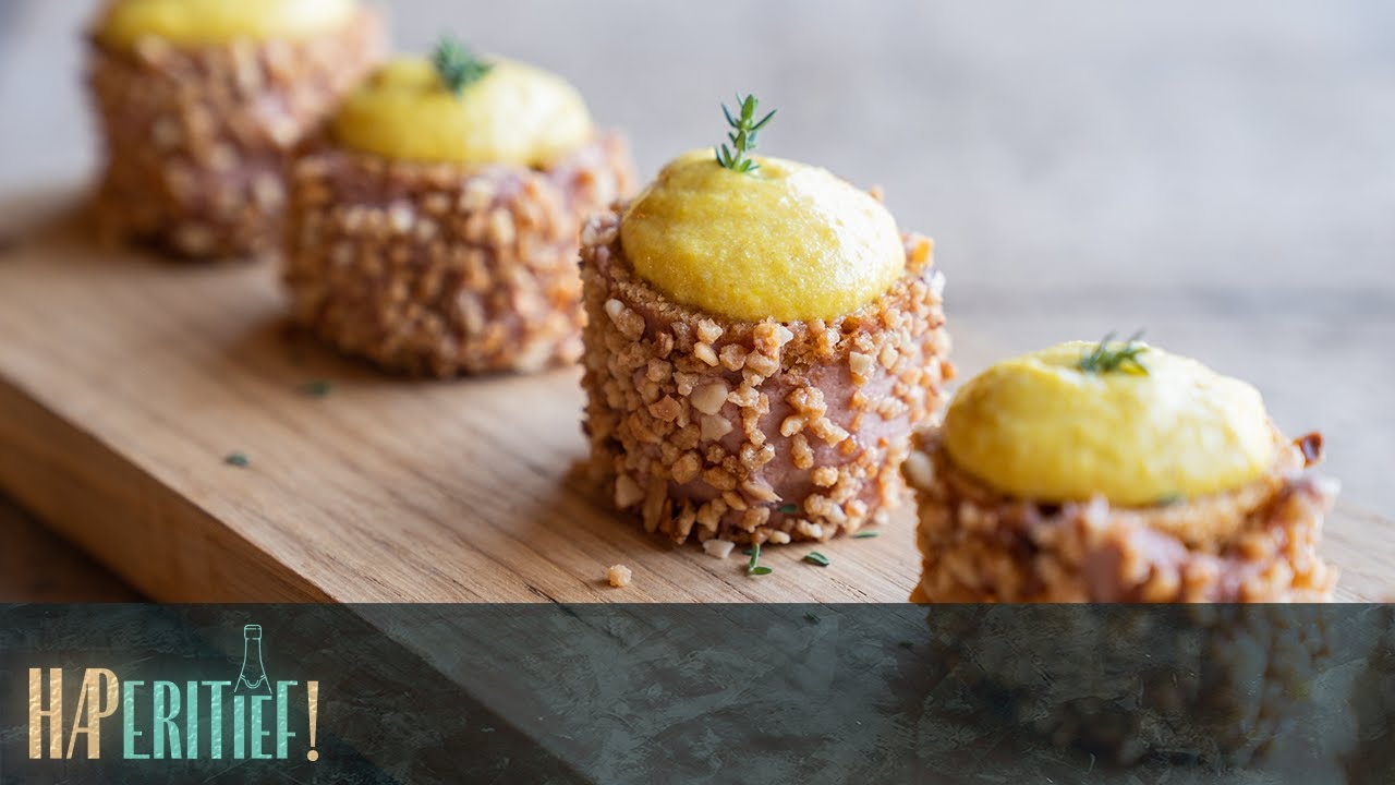 Merveilleux van peperkoek met crèmepaté en pickles | HAPeritief!