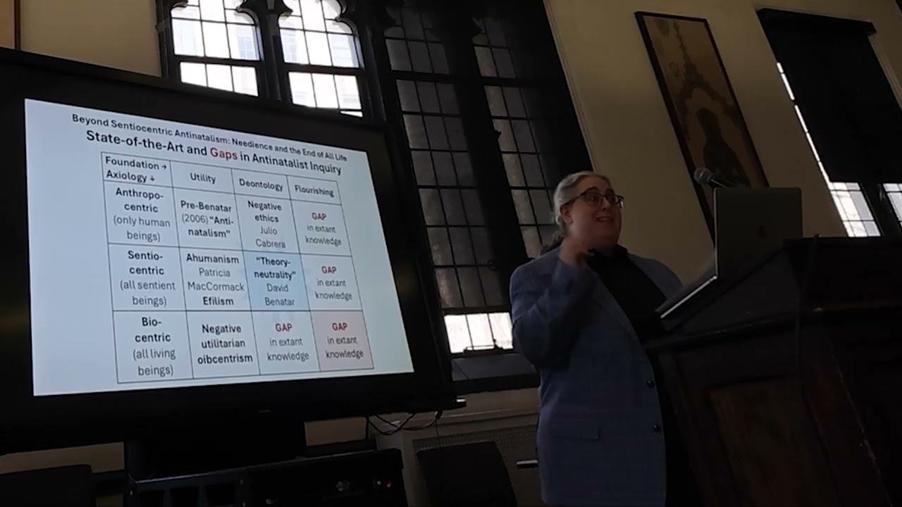 Works In Progress Conference: Beyond Sentiocentric Antinatalism: Needience and The End of All Life