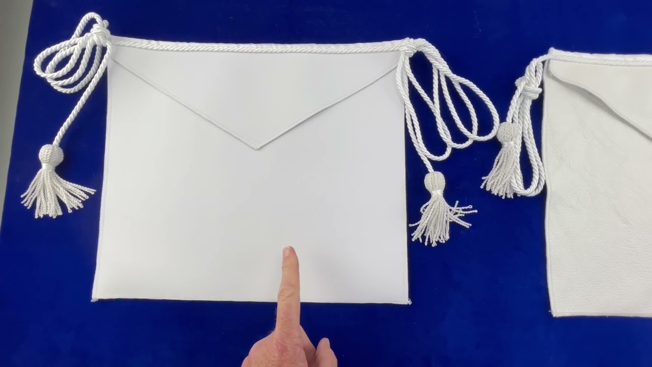 Textured Leather Masonic Candidate Apron