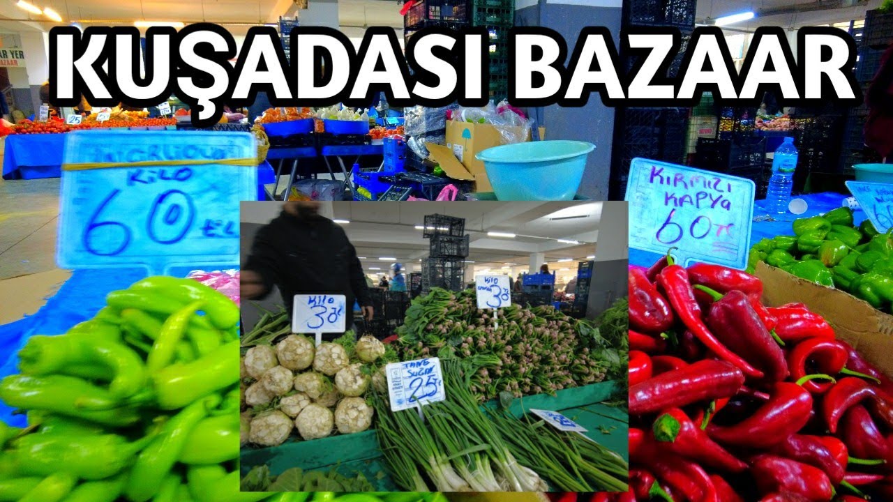 KUŞADASI TÜRKIYE BAZAAR | WET MARKET DAY | 14 February 2025 | 4k UHD 60fps