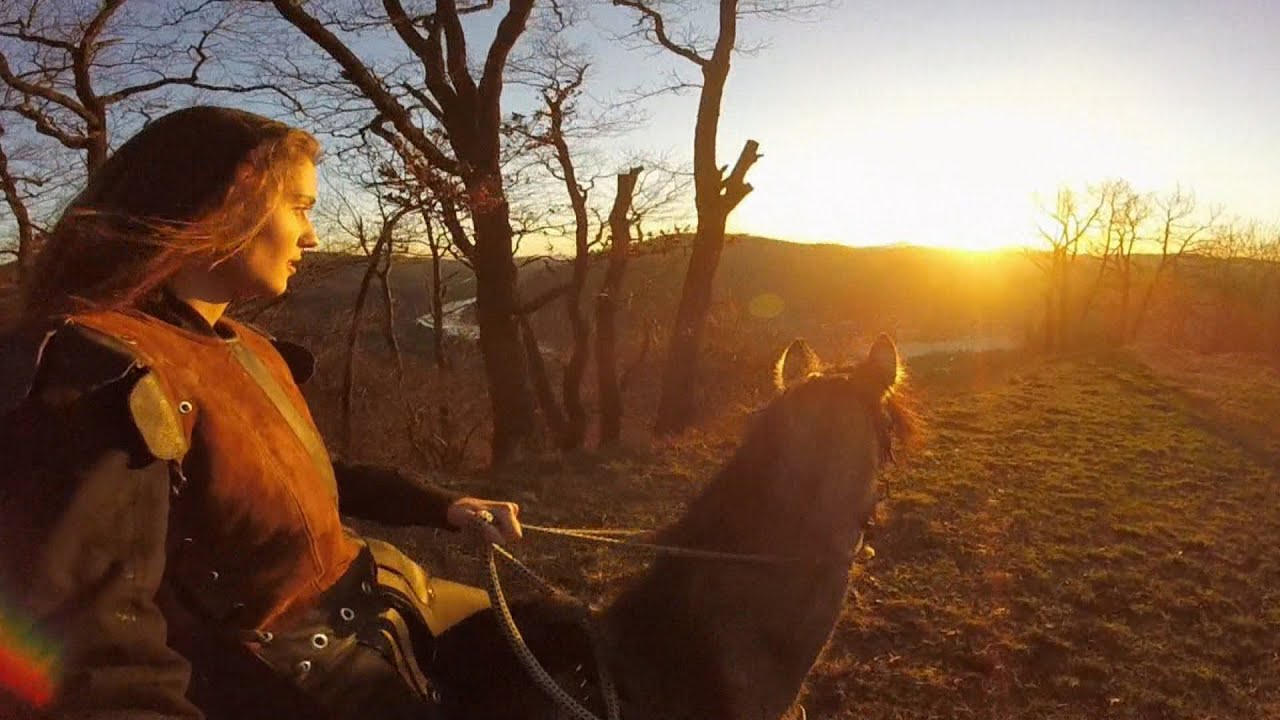 Horse riding in the Czech Republic, all four seasons + CZ classical music Smetana (GoPro)