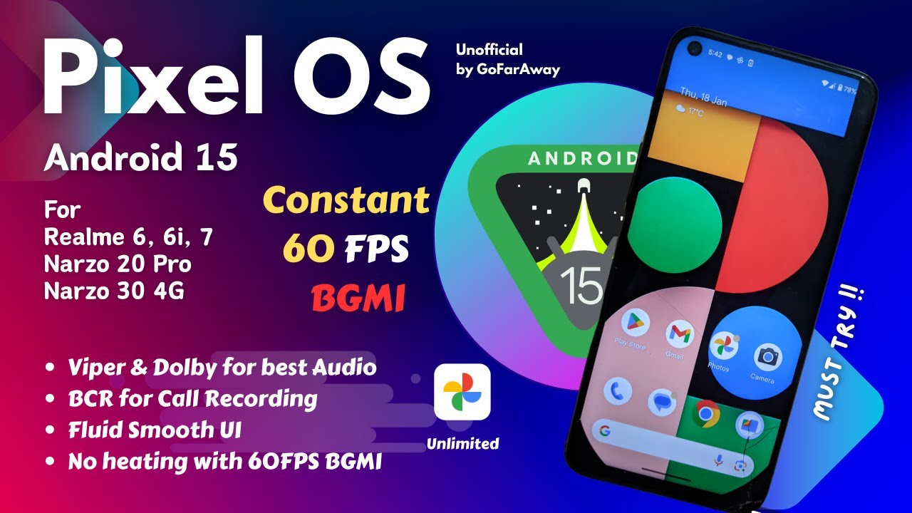 Я протестировал PixelOS на Android 15 для игр и получил ПОТРЯСАЮЩИЕ результаты! С Realme 6