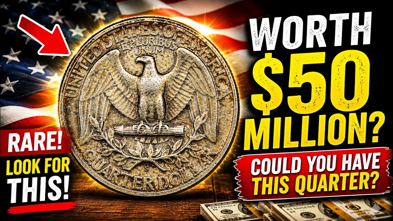 Top 10 Rare Washington Quarter Dollar Coins Worth Up to $50 Million You Need to Find Today!