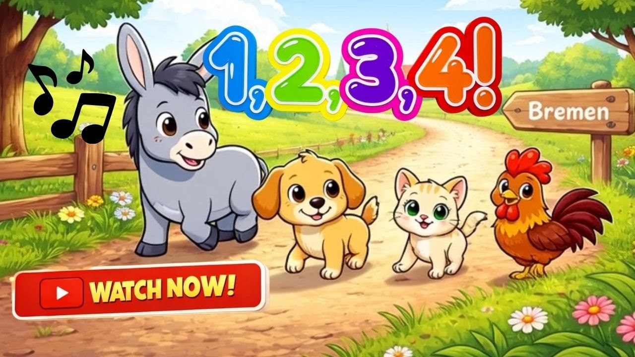 🎵 The Bremen Town Musicians — Sing‑Along for Toddlers
