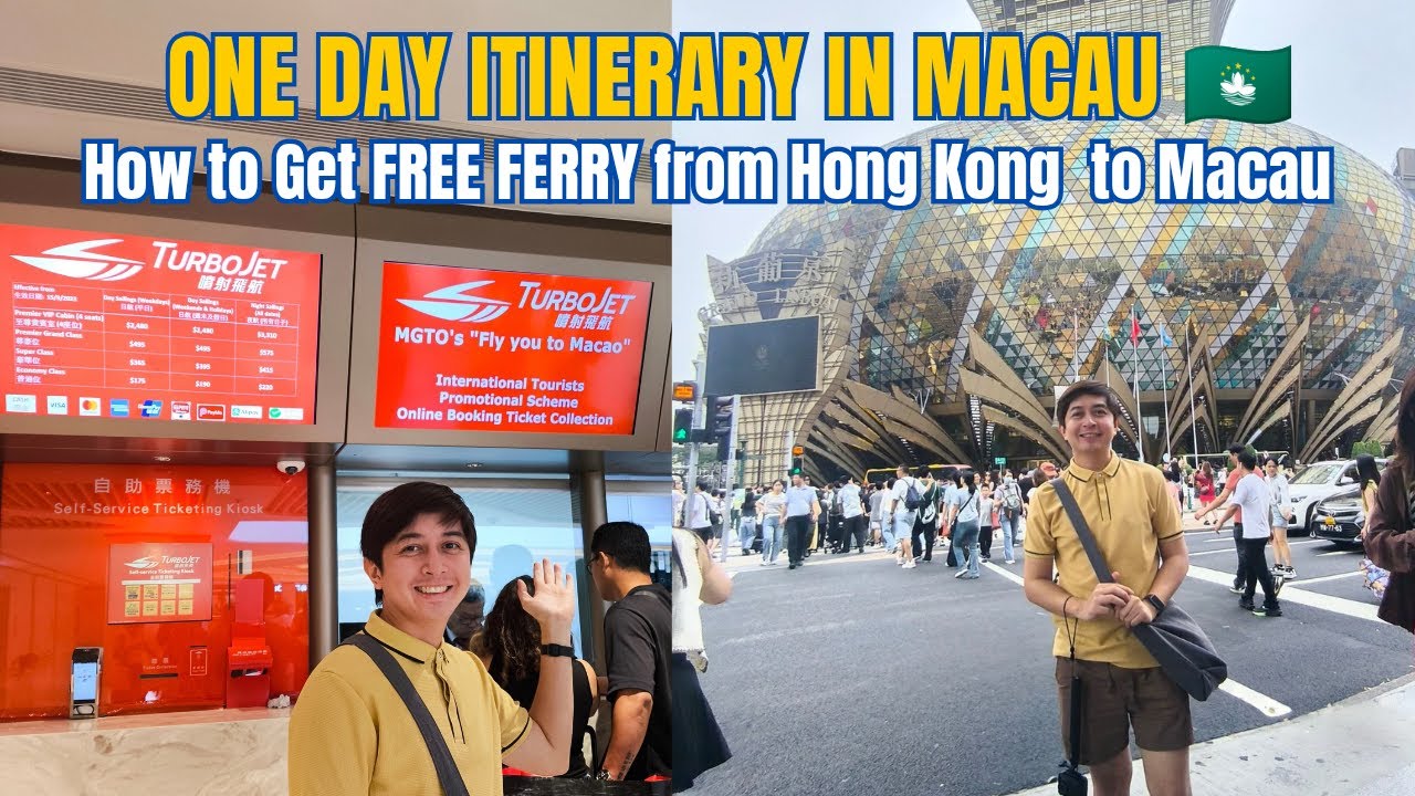 Macau DIY Day Tour 🇲🇴 | Free Ferry from Hong Kong + Free Shuttle Bus to Hotels & Attractions