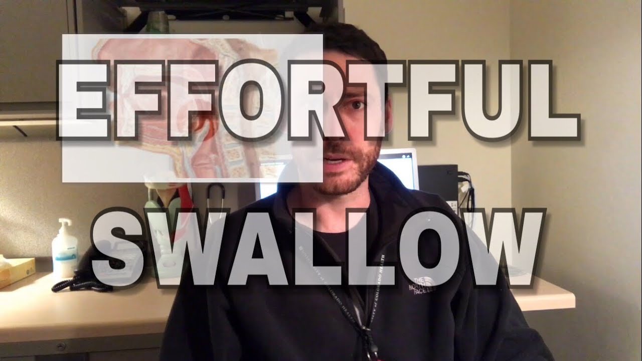 Speech Therapy Swallowing Exercise - Effortful Swallow