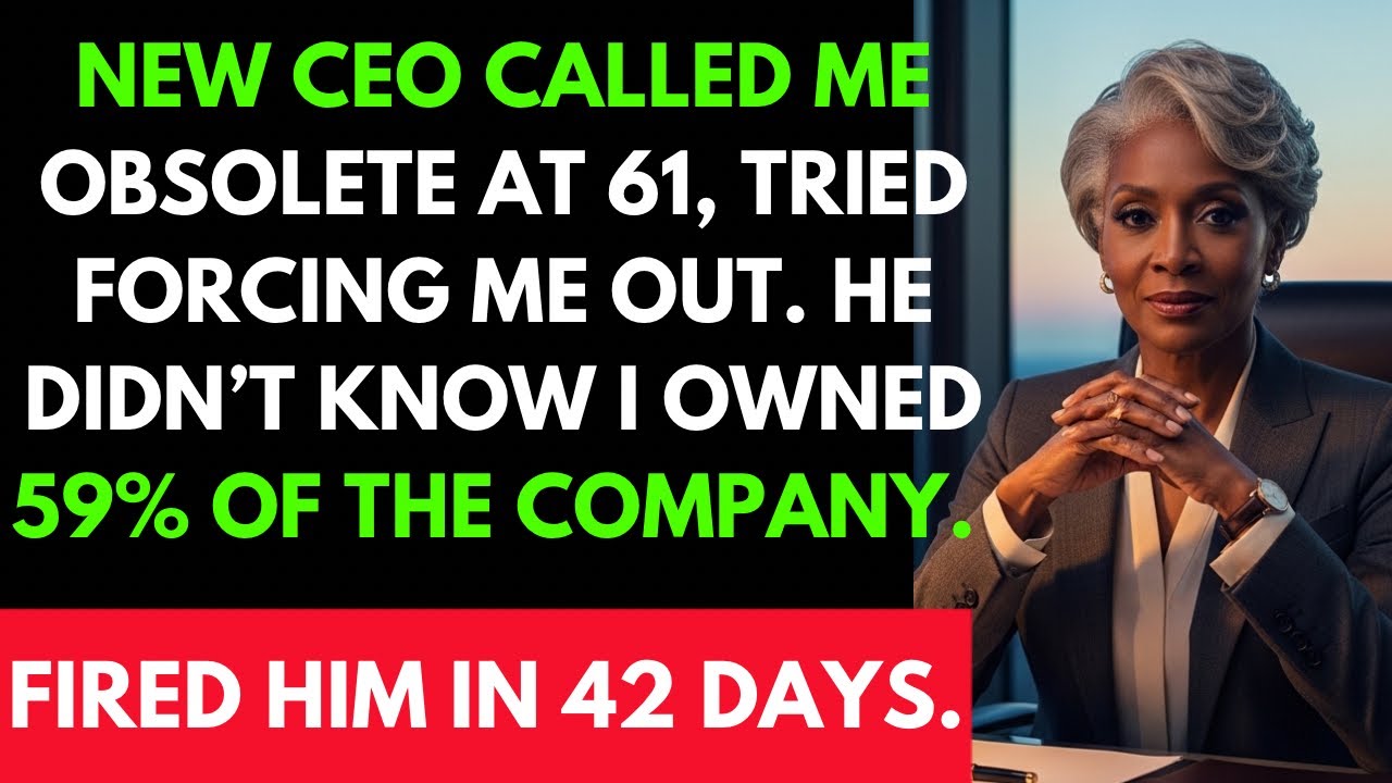 The New CEO Humiliated Me For Being 61… He Had No Idea I Own 59% Of The Company