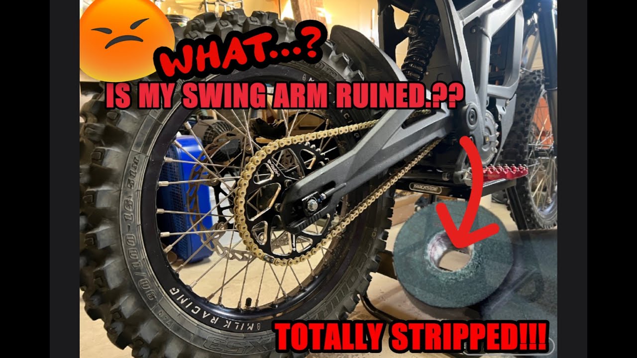 Talaria Sting MX4: Swing Arm STRIPPED OUT!