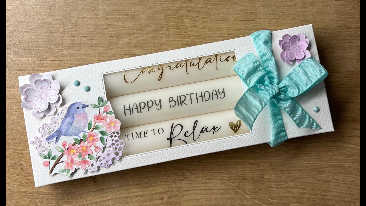 🐦 #Stampinup #Kerzenverpackung #Federn voller Fantasie #Kerzen bestempeln #Stampin up basteln 🐦