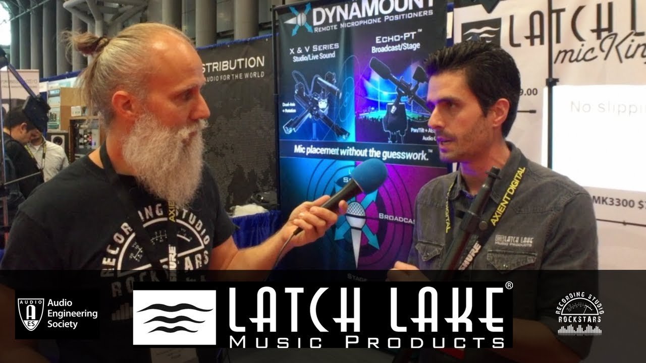 Heavy Duty Mic Stands! Latch Lake micKing AES NY 2017