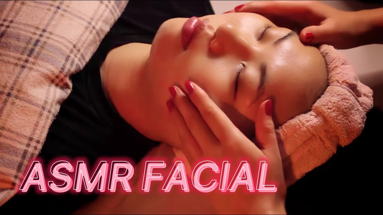 ASMR Facial Massage & Skincare - Falling Asleep, Breathing Sounds
