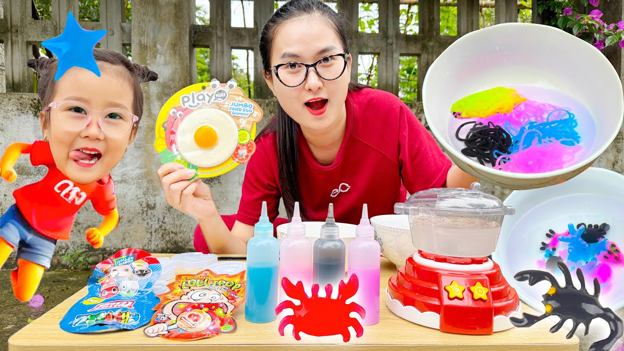 Changcady review bộ đồ nấu ăn mới, nấu ra các món hình các con vật