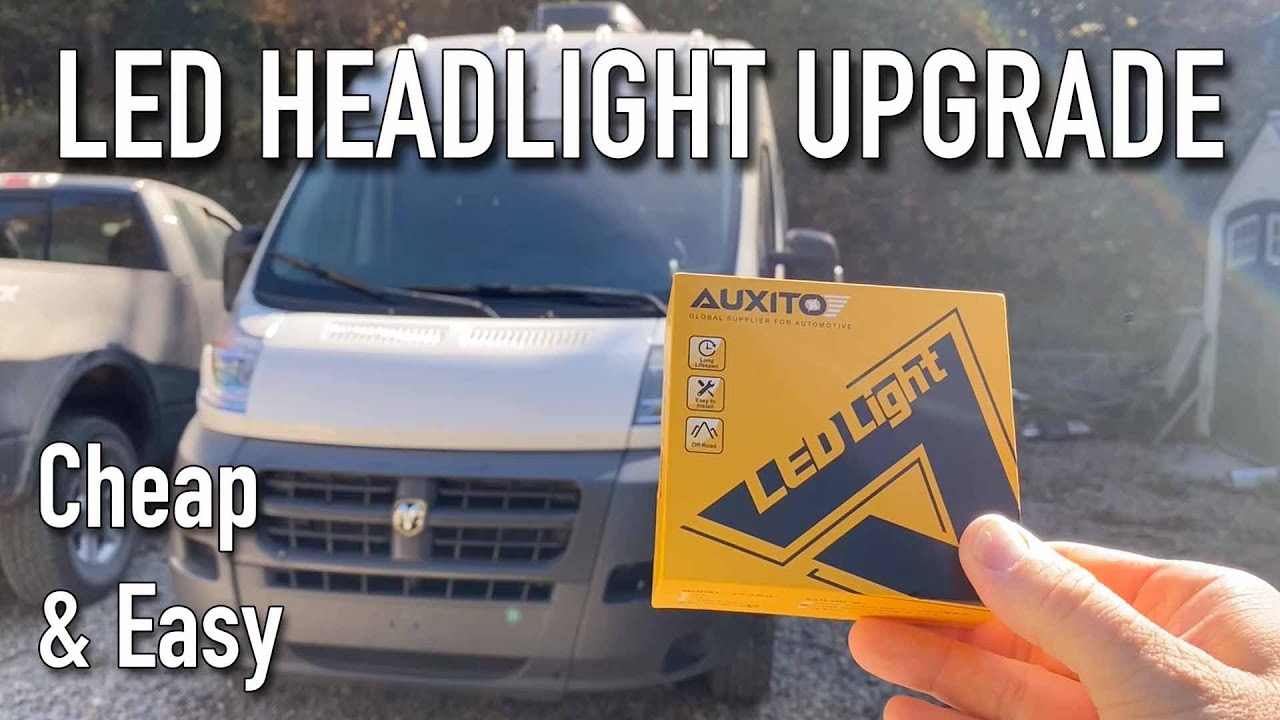 14-22 Ram Promaster LED Headlight Conversion Cheap and Easy